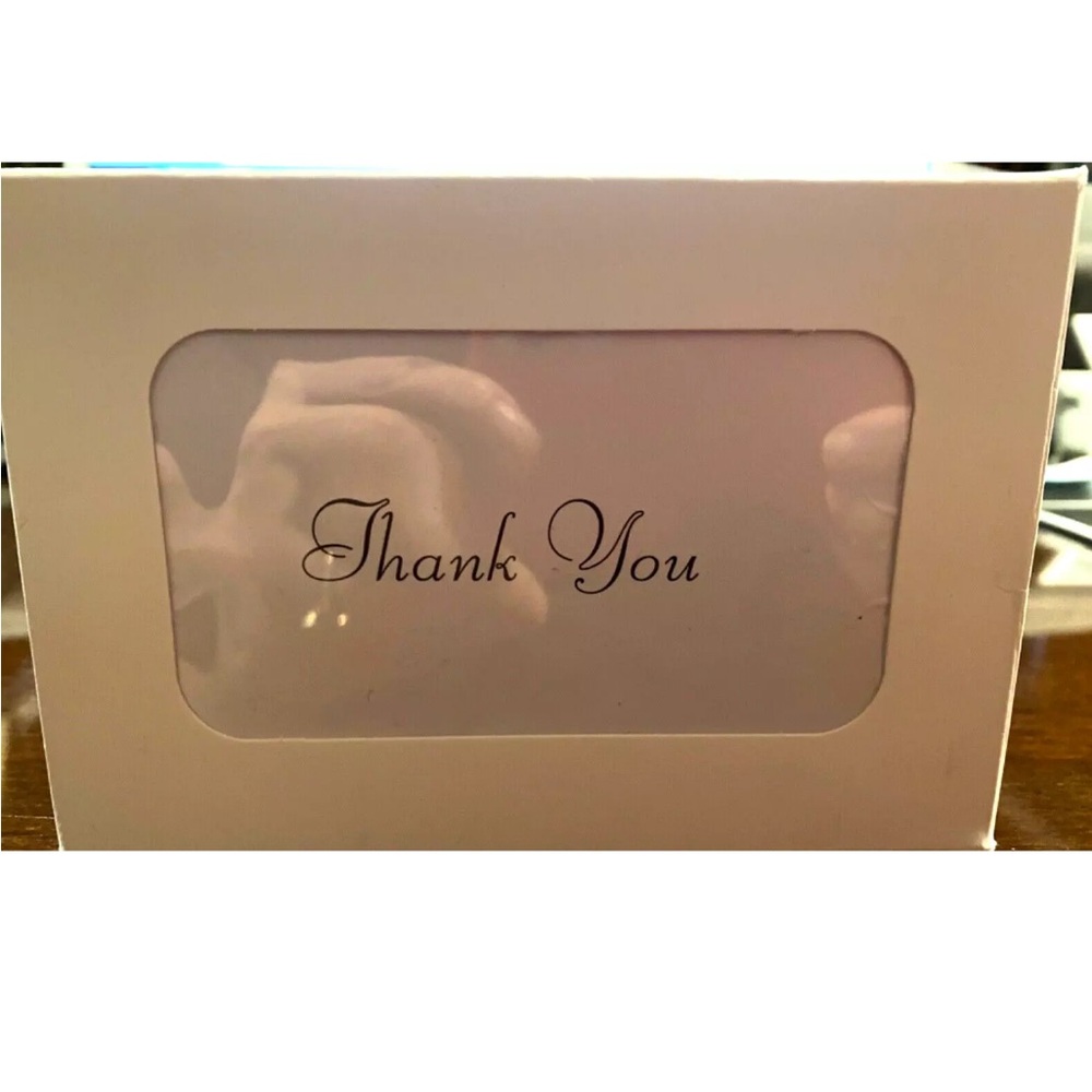 Messenger Thank You Notes Box Of 25 White 3.5x 5.5 - Picture 3 of 3